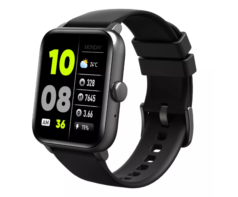 Square-Face Fitness Smartwatch with Bluetooth Calling and Daily Activity Tracking
