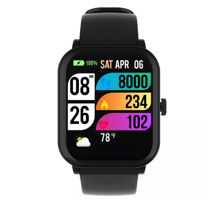 GPS-Enabled Fitness Smartwatch with Color Display and Blood Oxygen Sensor