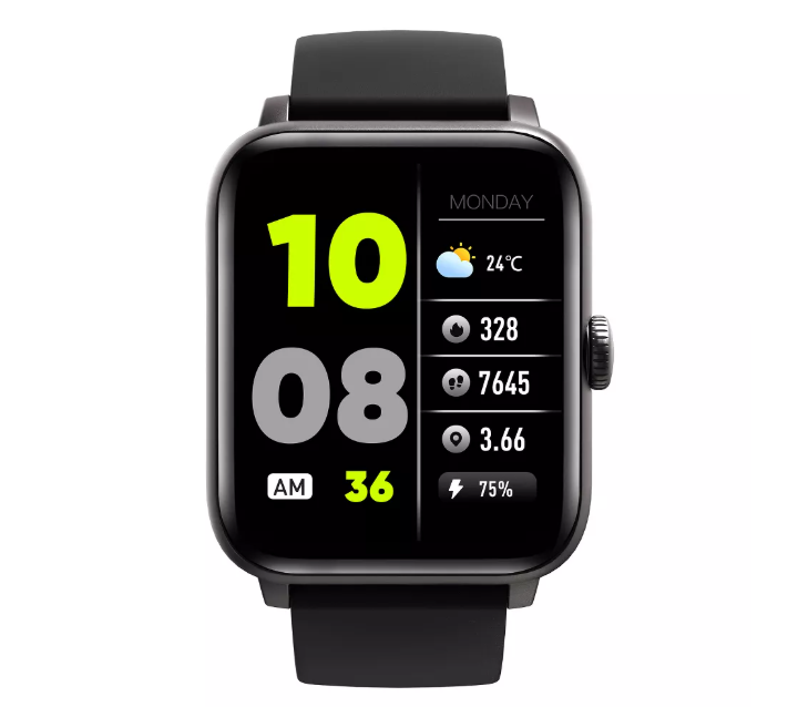 Square-Face Fitness Smartwatch with Bluetooth Calling and Daily Activity Tracking