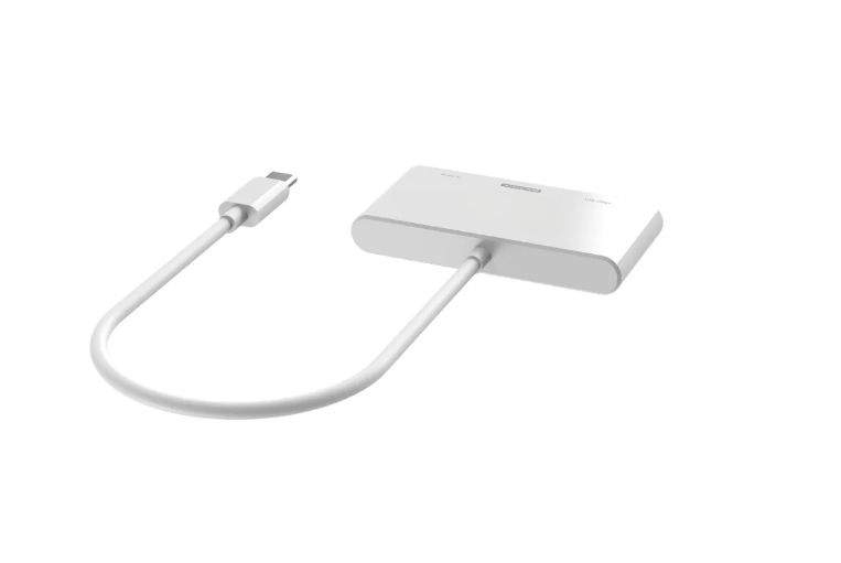 Slim 3-in-1 USB-C Hub with 4K HDMI Output and Power Delivery Pass-Through