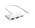 Slim 3-in-1 USB-C Hub with 4K HDMI Output and Power Delivery Pass-Through