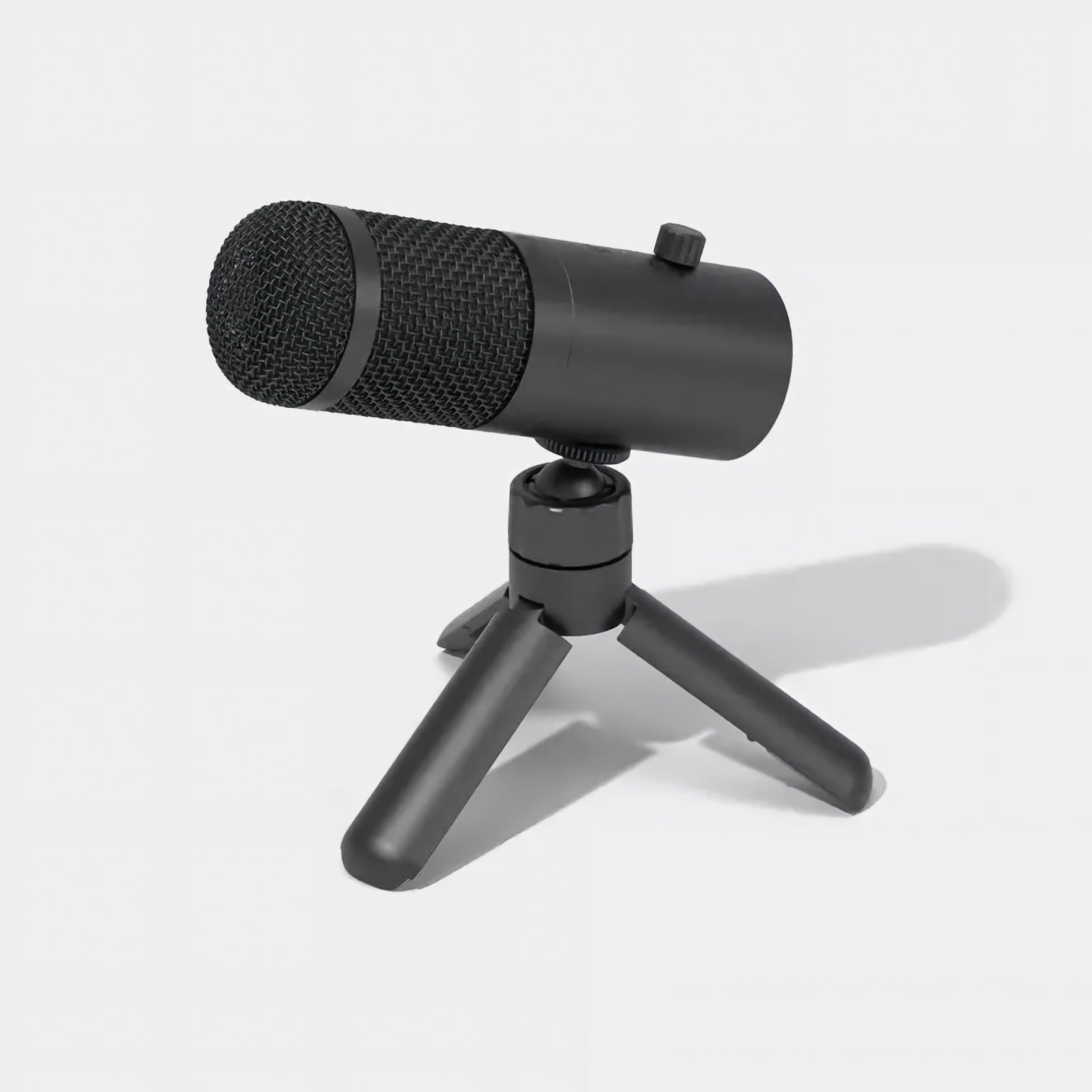 Desktop Condenser Microphone with Adjustable Tripod Stand and Plug-and-Play USB Connectivity