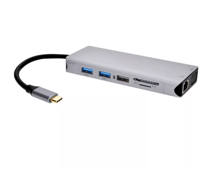 12-in-1 USB-C Triple Display Docking Station with Dual HDMI and VGA